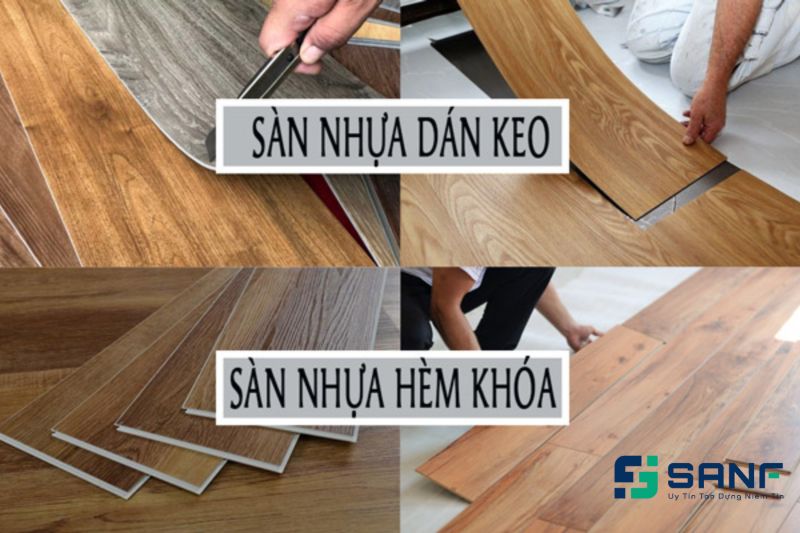 nên sử đụng sàn nhựa dán keo hay sàn nhựa hèm khóa