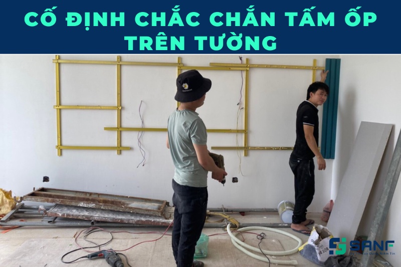 cách thi công tấm nhựa ốp tường pvc