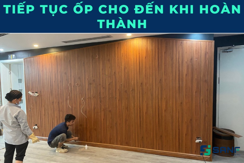 cách thi công tấm ốp tường