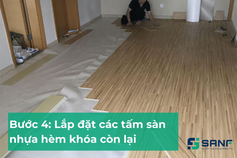 hướng dẫn cách lót sàn nhựa giả gỗ