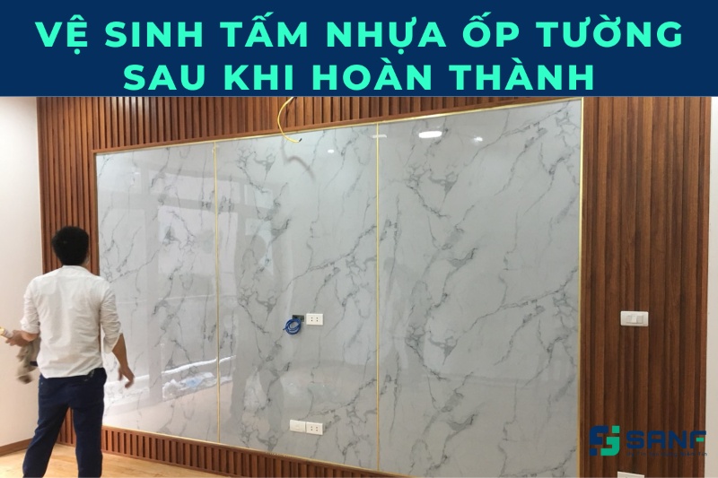 hướng dẫn thi công tấm nhựa ốp tường pvc