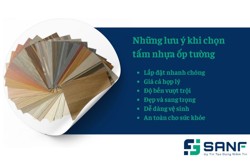 lưu ý khi chọn tấm nhựa ốp tường