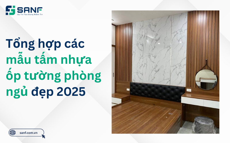 tấm nhựa ốp tường phòng ngủ