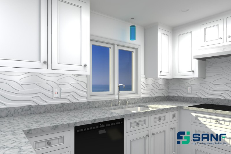 tấm nhựa 3d phòng bếp