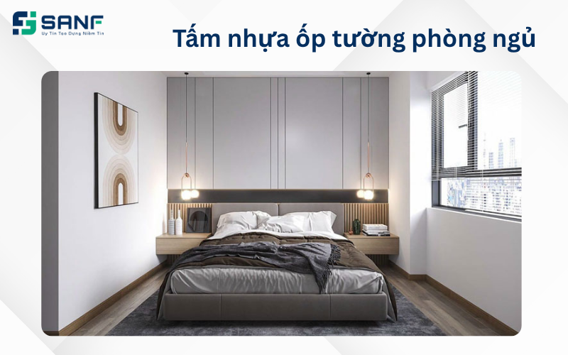 tấm nhựa ốp tường phòng ngủ