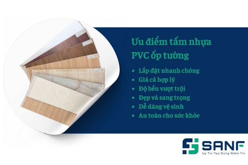  tấm nhựa PVC ốp tường