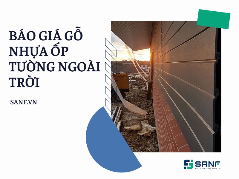 báo giá gỗ nhựa ốp tường ngoài trời