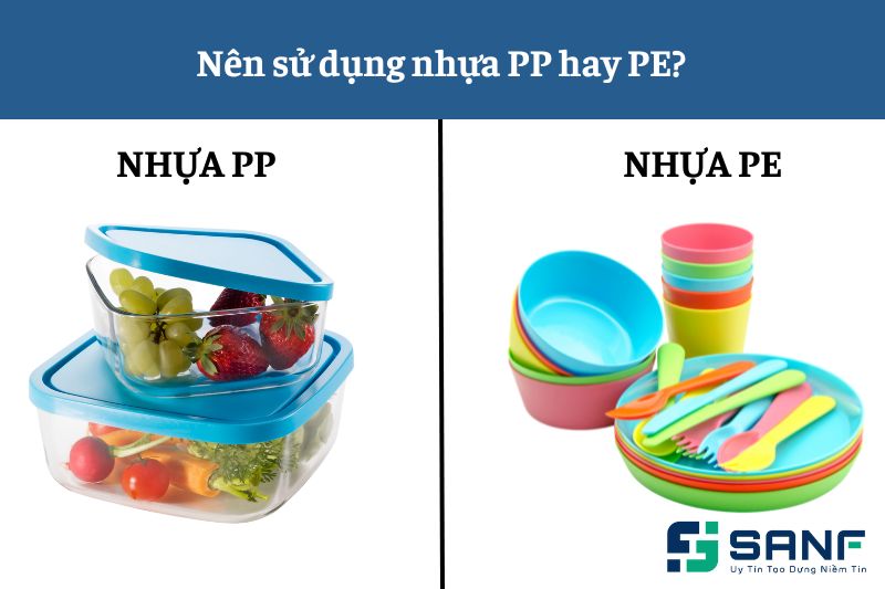 nhựa pp và pe có gì khác nhau