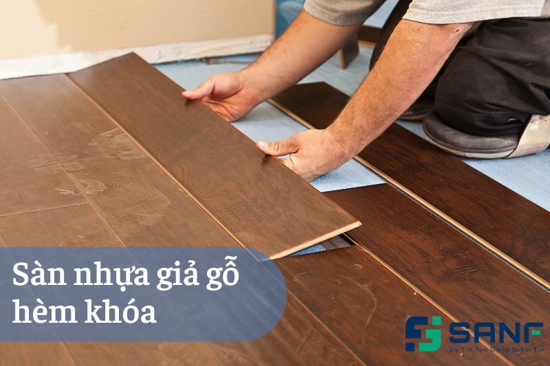 Sàn nhựa giả gỗ hèm khóa