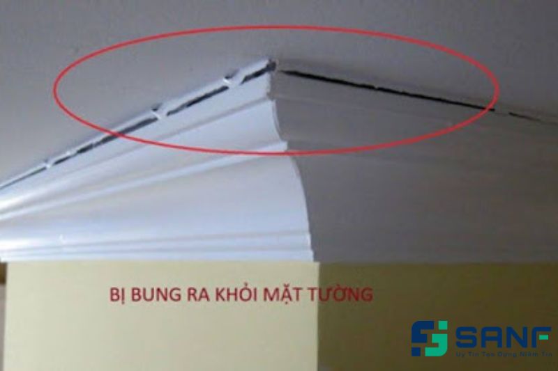 Bung phào chỉ sau thời gian dài sử dụng