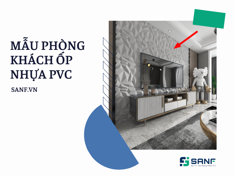 mẫu phòng khách ốp nhựa pvc