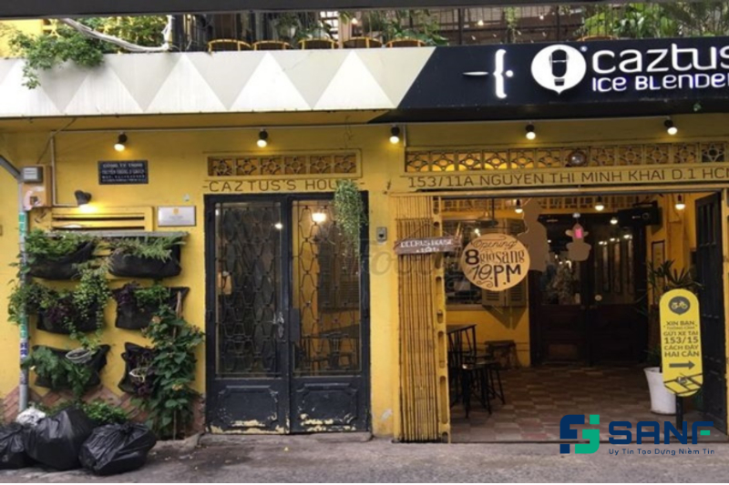 cách phối màu sắc cho quán cafe