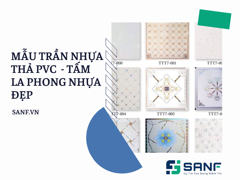 mẫu trần thả nhựa