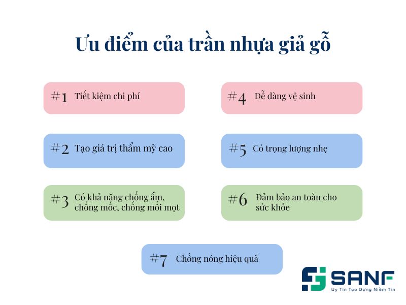 ốp trần nhựa giả gỗ