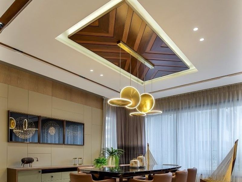 tấm ốp trần nhựa giả gỗ