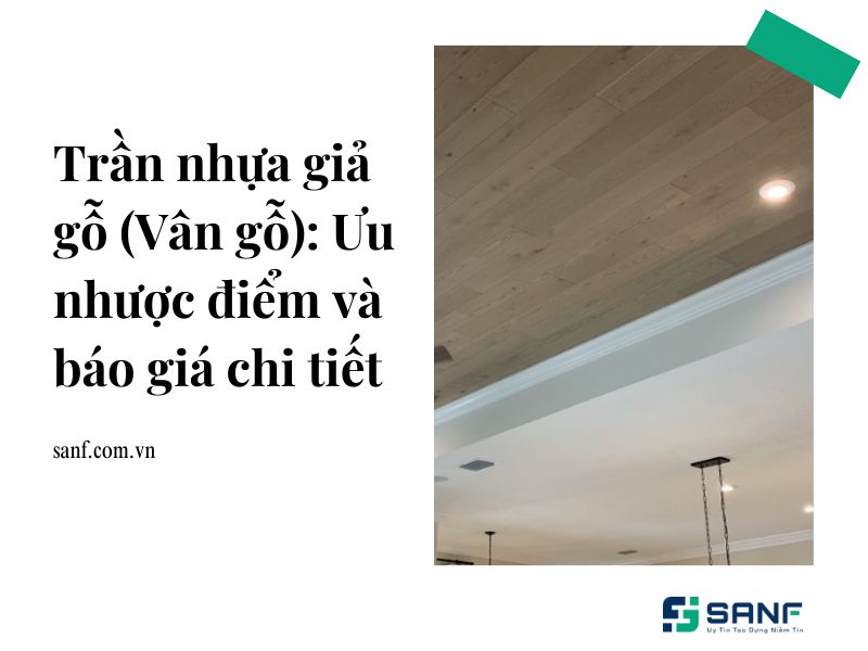 trần nhựa giả gỗ