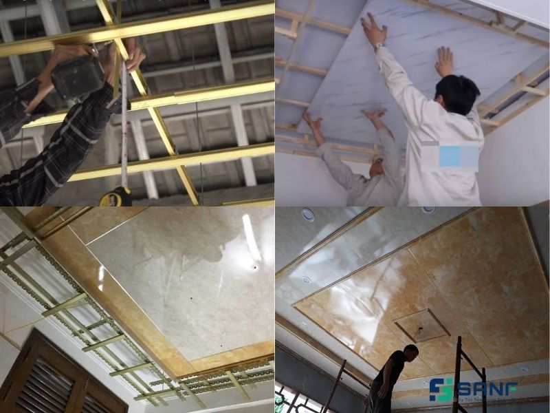 các mẫu trần nhựa giả đá đẹp