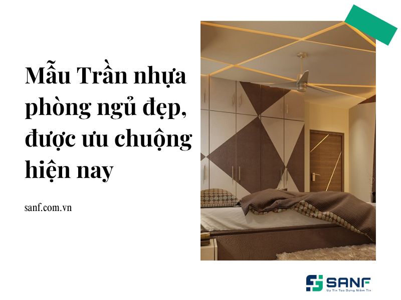 mẫu trần nhựa phòng ngủ