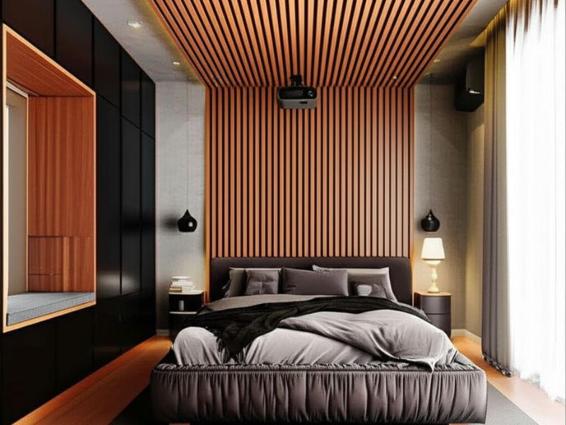 mẫu trần nhựa phòng ngủ​ đơn giản