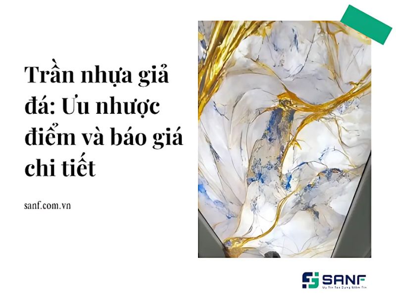 trần nhựa giả đá