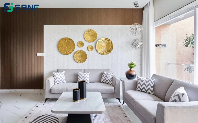 màu sắc vách sau sofa