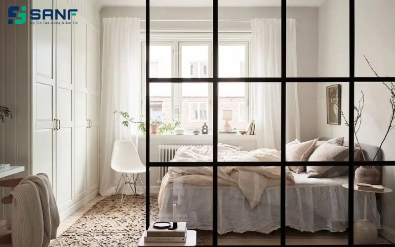 vách nhôm kính đẹp, hiện đại