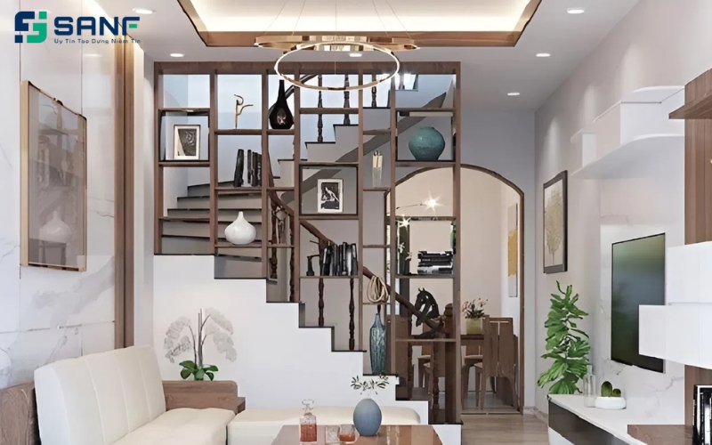 vách tam cấp bằng nhựa