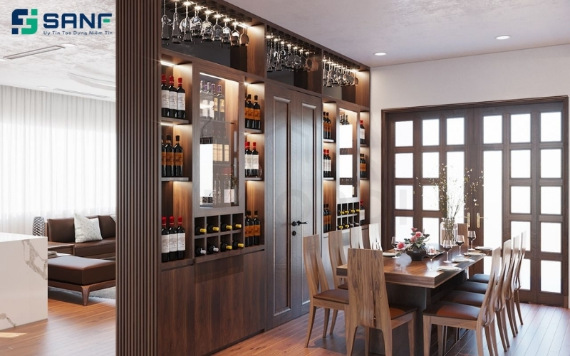 vách ngăn tiết kiệm diện tích