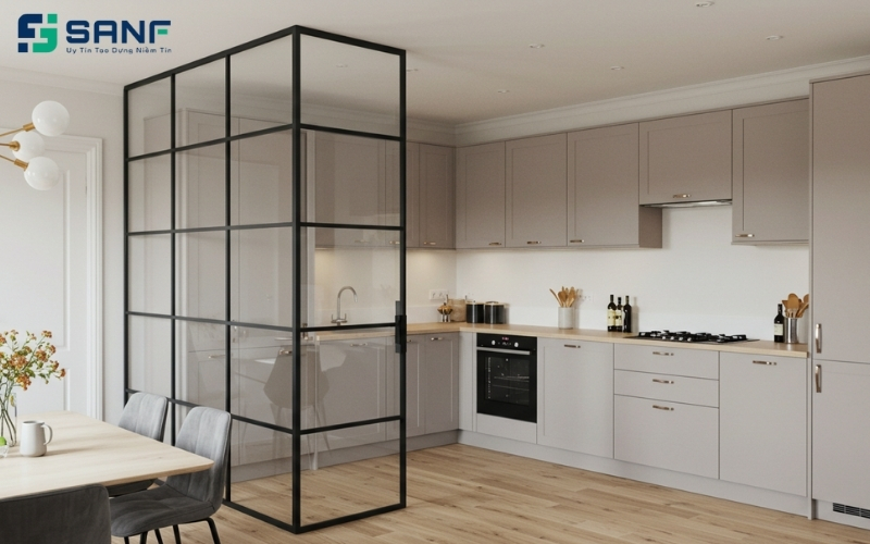 vách ngăn nhôm kính cao cấp