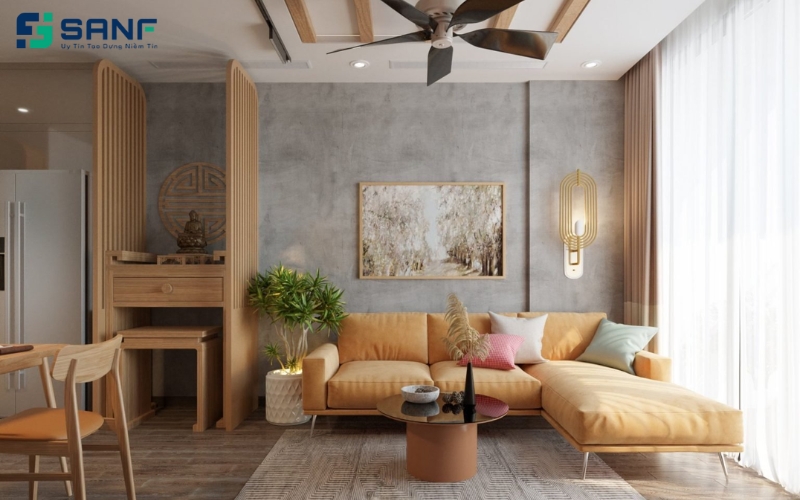 vách ngăn bằng gỗ tự nhiên bền đẹp