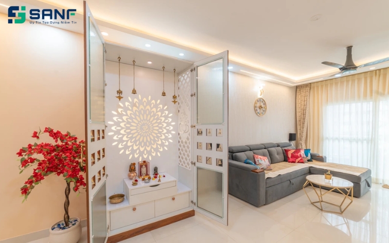 vách ngăn giúp tăng tính thẩm mỹ cho không gian