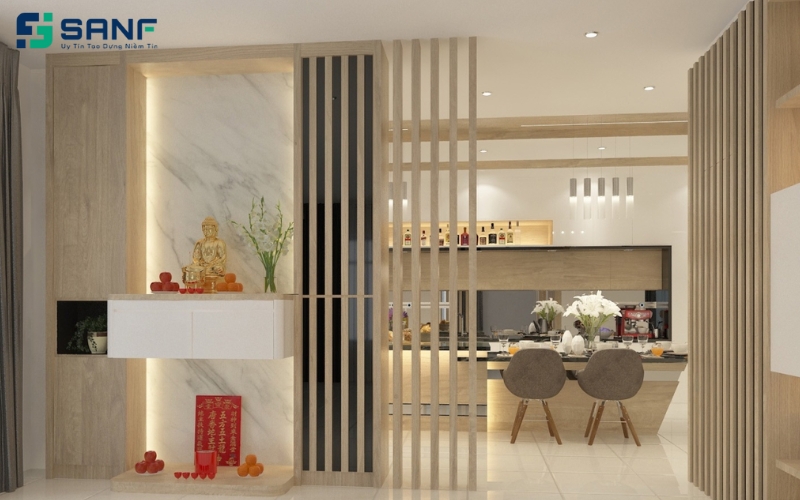 lợi ích của vách ngăn trong phong thủy