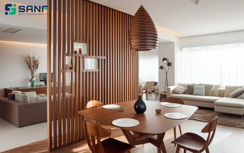 vách ốp lam sóng