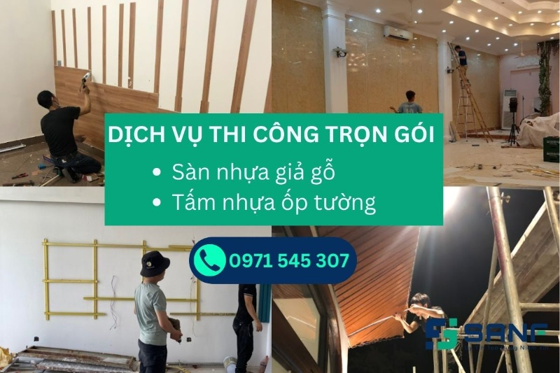 đơn vị thi công sàn nhựa giả gỗ uy tín