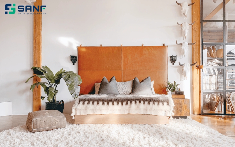 vách đầu giường gam màu sáng đẹp