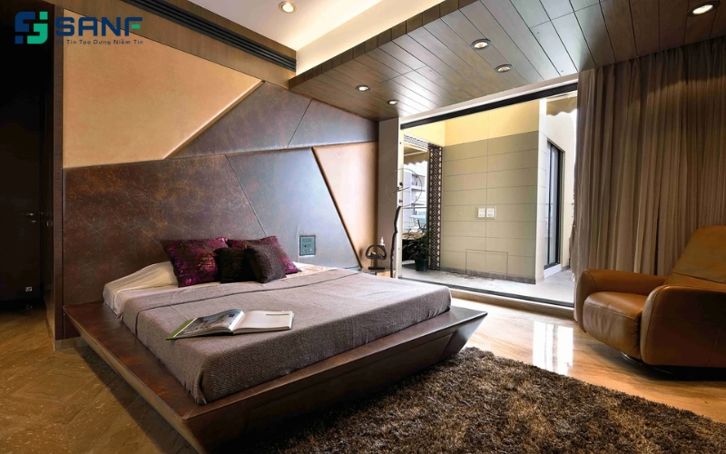 vách ốp gỗ tự nhiên