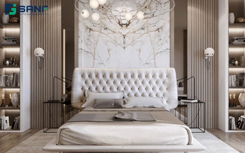 vách ốp đàu giường hoa văn đẹp