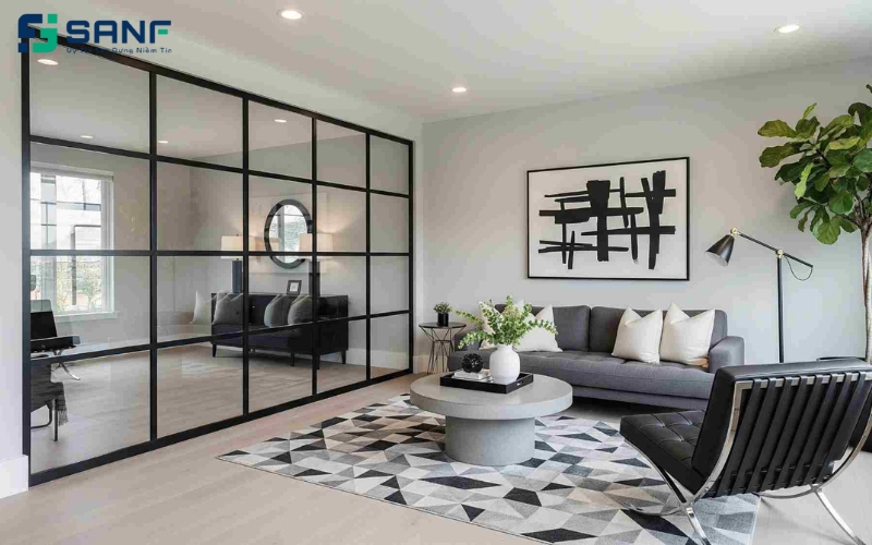 vách ngăn nhôm kính