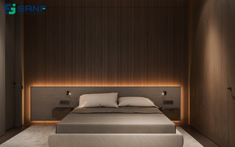 tấm ốp đầu giường sang trọng
