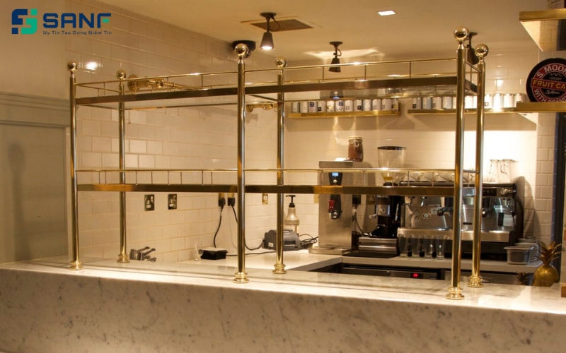 vách ngăn thạch cao tại phòng bếp