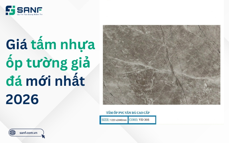 tấm nhựa pvc giả đá ốp tường