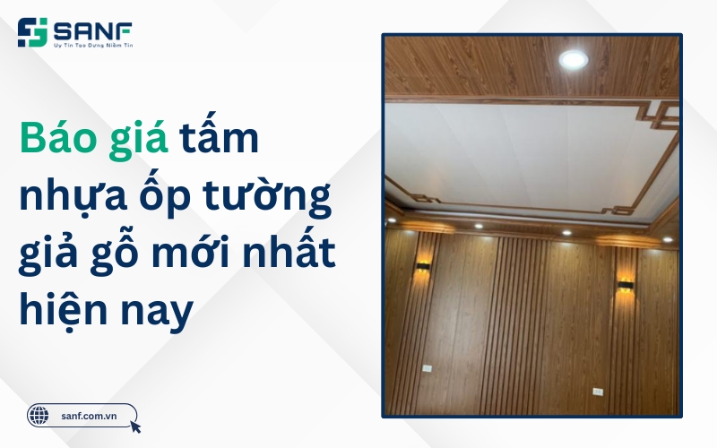 tấm nhựa ốp tường giả gỗ