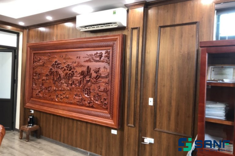 tấm nhựa giả gỗ màu nâu đẹp