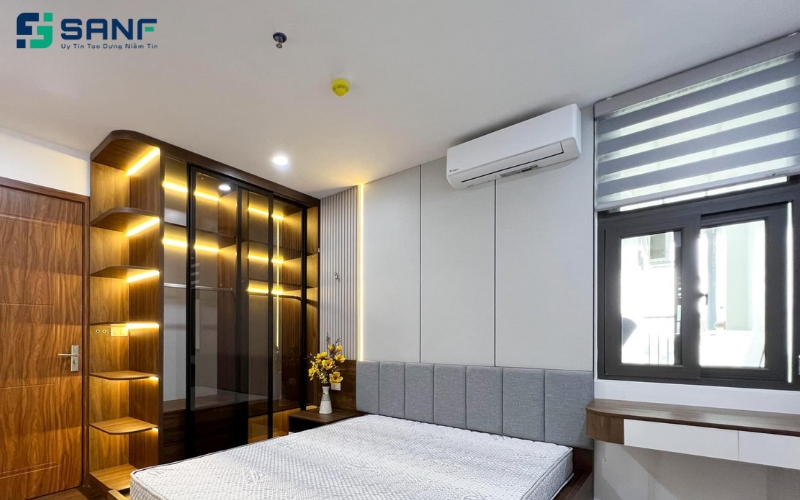 tấm ốp than tre đầu giường đẹp