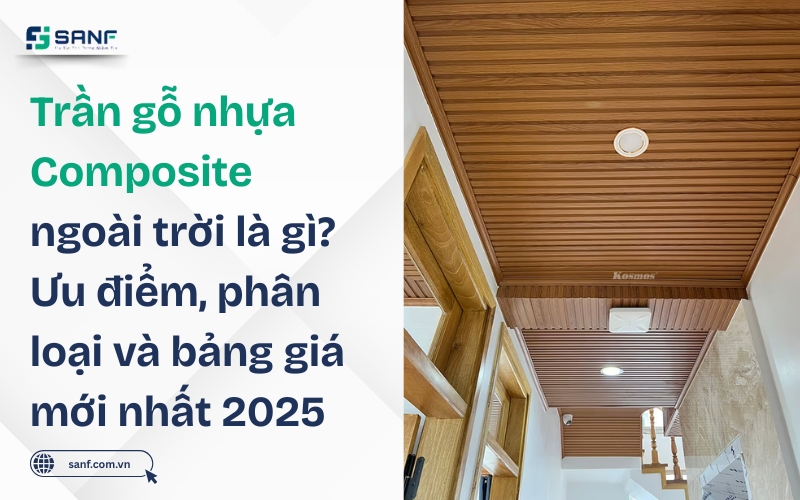 trần gỗ nhựa composite