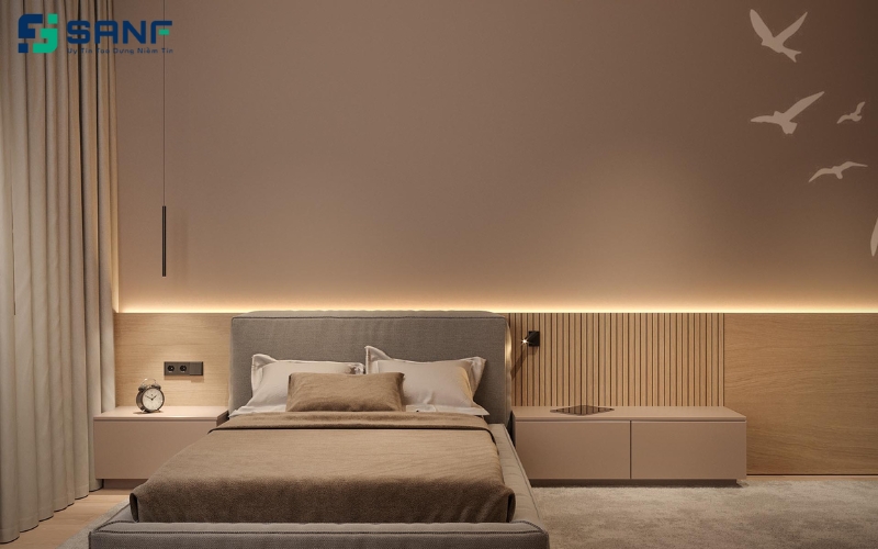 tấm ốp đầu giường hiện đại