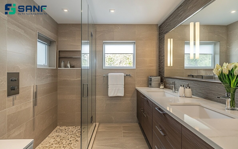 vách ngăn kính phòng tắm đẹp