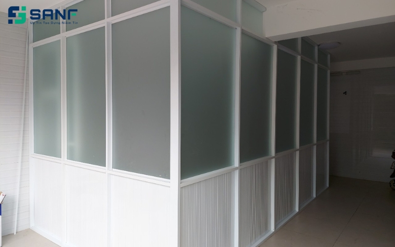 vách ngăn nhôm kính