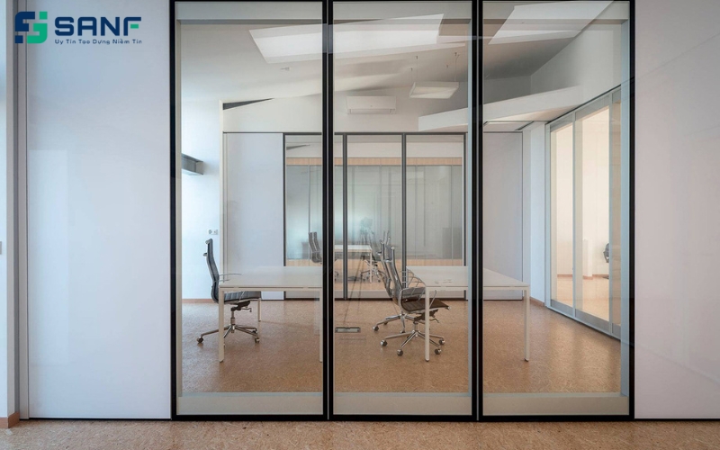 vách ngăn nhôm kính