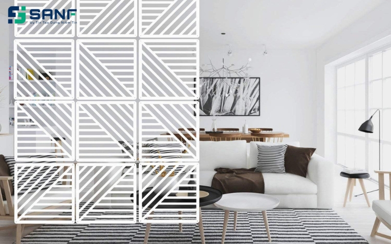 vách ngăn nhựa trong nhà